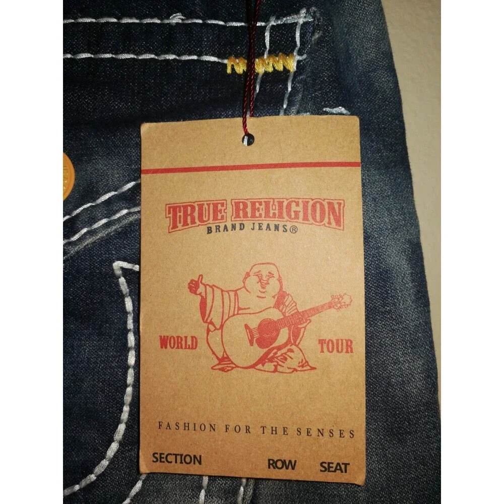New with tags True Religion Billy Big T 78 Urban Cow 24-5030MBT2 Jeans Size 34